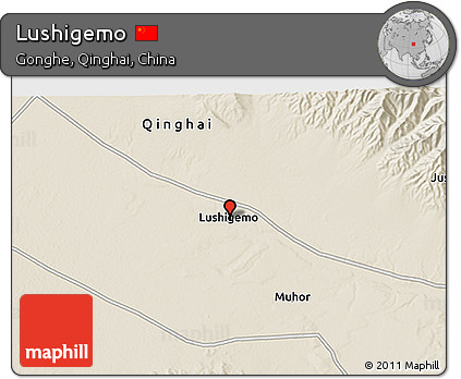 Shaded Relief 3D Map of Lushigemo
