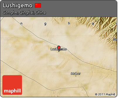 Satellite Map of Lushigemo