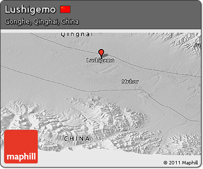 Physical Panoramic Map of Lushigemo