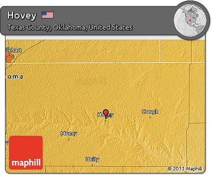 Physical 3D Map of Hovey