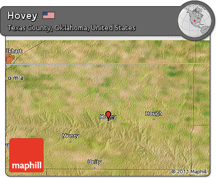 Satellite 3D Map of Hovey