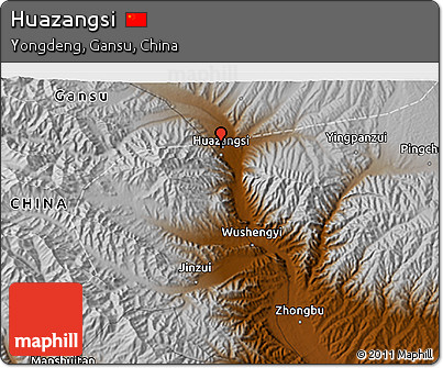 Physical 3D Map of Huazangsi