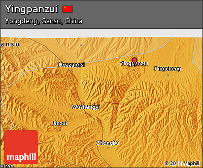 Political 3D Map of Yingpanzui