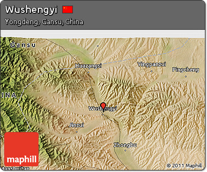 Satellite 3D Map of Wushengyi