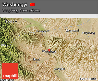 Satellite 3D Map of Wushengyi