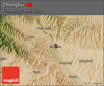 Satellite 3D Map of Zhongbu