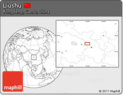 Blank Location Map of Liushu
