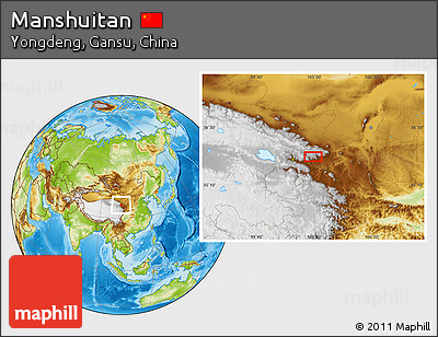 Physical Location Map of Manshuitan