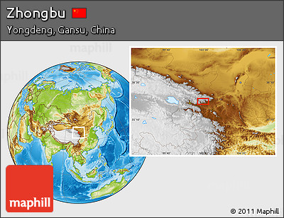 Physical Location Map of Zhongbu