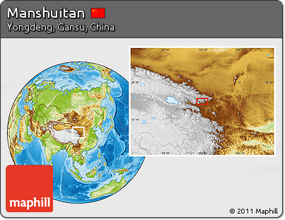 Physical Location Map of Manshuitan