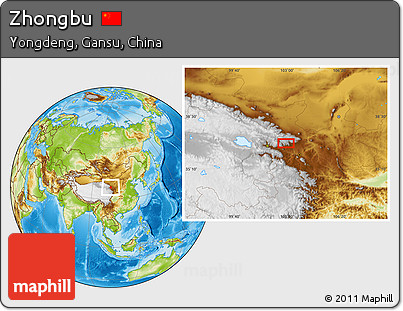Physical Location Map of Zhongbu