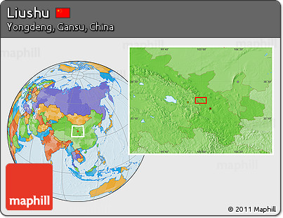 Political Location Map of Liushu