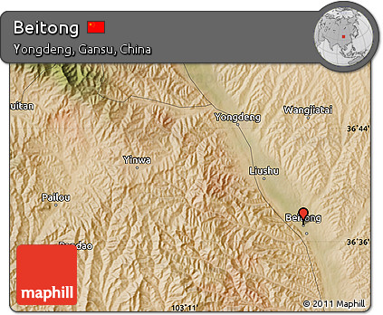 Satellite Map of Beitong