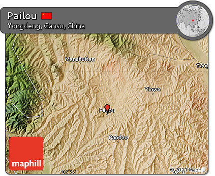Satellite Map of Pailou