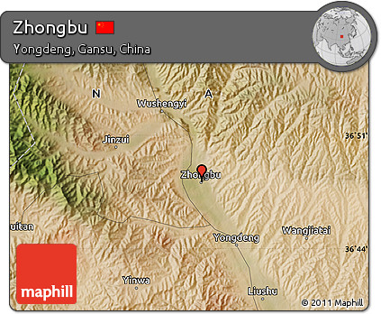 Satellite Map of Zhongbu
