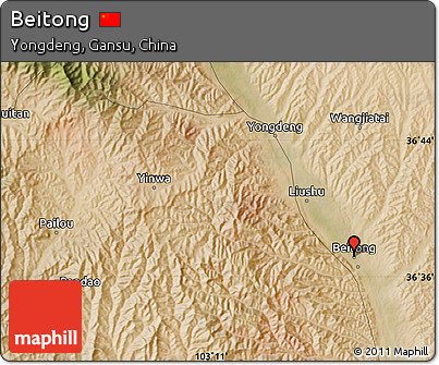 Satellite Map of Beitong