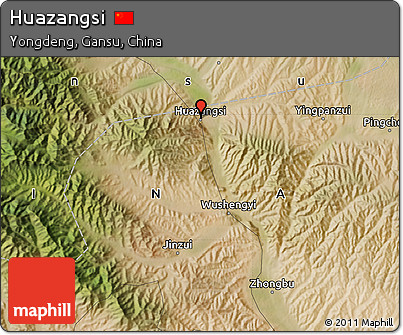 Satellite Map of Huazangsi