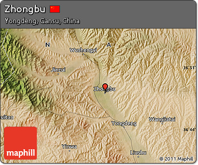 Satellite Map of Zhongbu