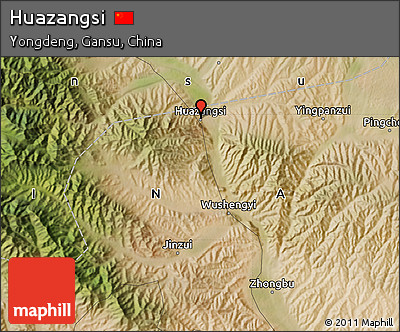 Satellite Map of Huazangsi