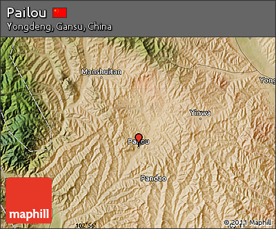 Satellite Map of Pailou