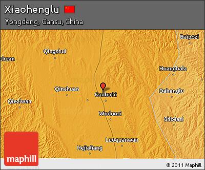 Political 3D Map of Xiaohenglu