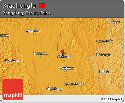 Political 3D Map of Xiaohenglu