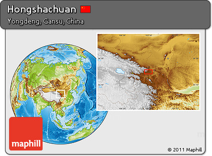 Physical Location Map of Hongshachuan