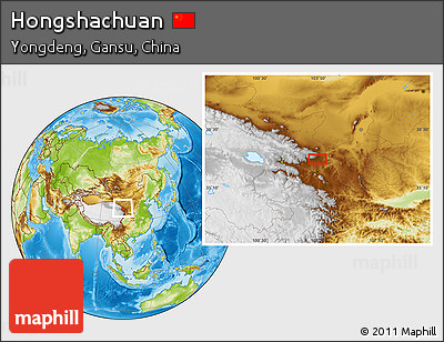 Physical Location Map of Hongshachuan