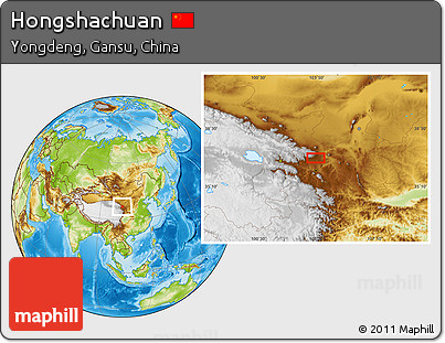 Physical Location Map of Hongshachuan