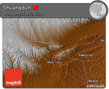Physical Map of Shuangdun