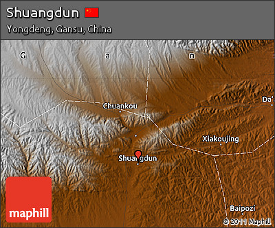 Physical Map of Shuangdun