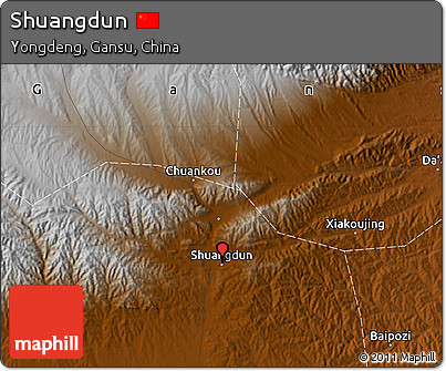 Physical Map of Shuangdun