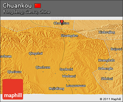 Political Panoramic Map of Chuankou