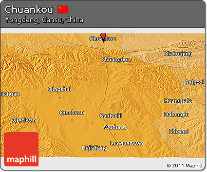 Political Panoramic Map of Chuankou