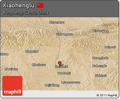 Satellite Panoramic Map of Xiaohenglu
