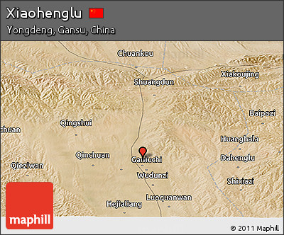 Satellite Panoramic Map of Xiaohenglu