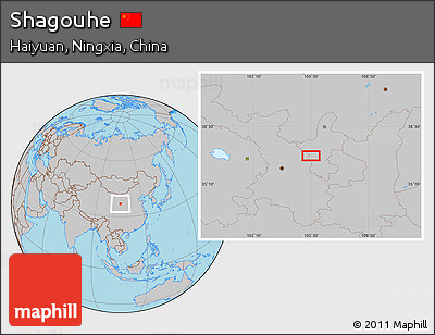 Gray Location Map of Shagouhe