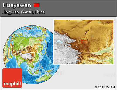 Physical Location Map of Huayawan