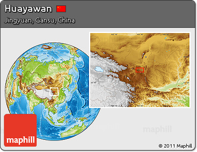 Physical Location Map of Huayawan