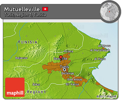 Physical 3D Map of Mutuelleville
