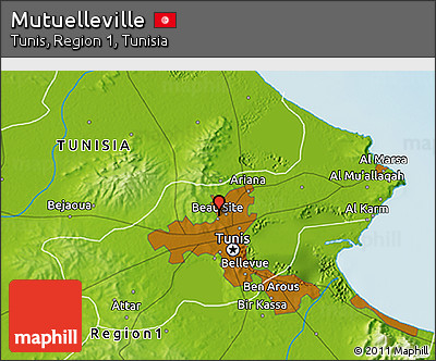 Physical 3D Map of Mutuelleville