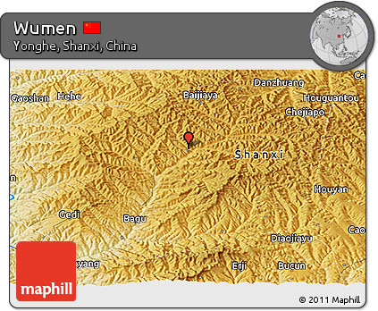 Physical Panoramic Map of Wumen