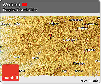 Physical Panoramic Map of Wumen