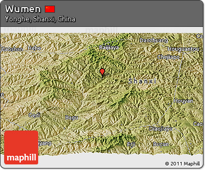 Satellite Panoramic Map of Wumen