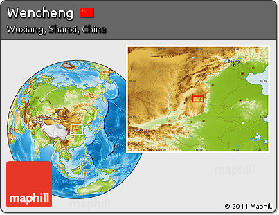 Physical Location Map of Wencheng