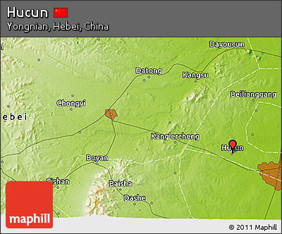 Physical 3D Map of Hucun