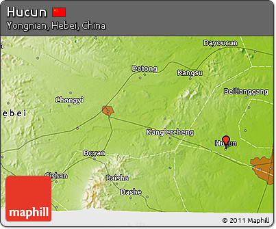 Physical 3D Map of Hucun