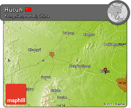 Physical Map of Hucun