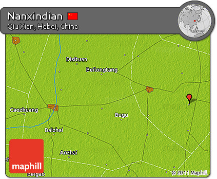 Physical 3D Map of Nanxindian