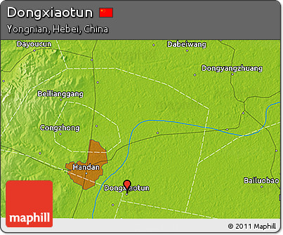 Physical 3D Map of Dongxiaotun
